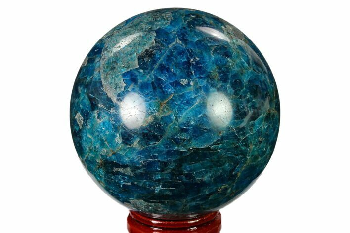 Bright Blue Apatite Sphere - Madagascar #154271